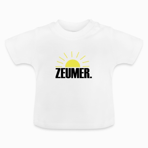 ZEUMER IN ZEELAND - ZON, ZEE & STRAND ZEEUWSE KUST - Baby biologisch T-shirt met ronde hals