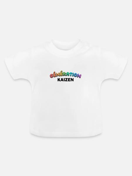 GENERATION KAIZEN XL - Baby Bio-T-Shirt mit Rundhals - Weiß