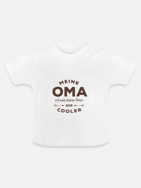 Meine Oma - Baby Bio-T-Shirt mit Rundhals - 
