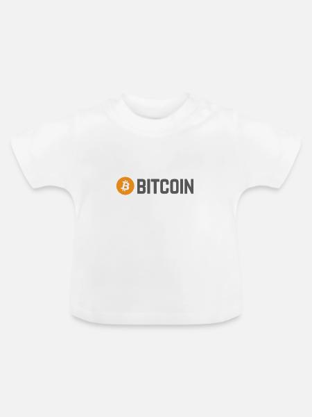 Bitcoin (Bitcoin) - Baby Bio-T-Shirt mit Rundhals - Weiß