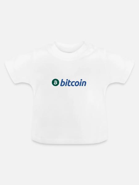 Bitcoin (Bitcoin) - Baby Bio-T-Shirt mit Rundhals - Weiß