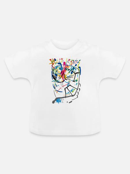 Kunst - Baby Bio-T-Shirt mit Rundhals - Weiß