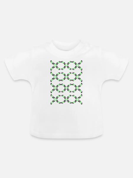 Neu - Baby Bio-T-Shirt mit Rundhals - Weiß
