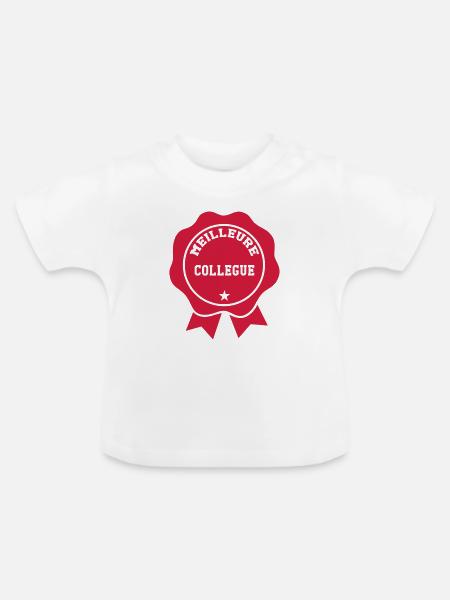 Beste Kollege - Baby Bio-T-Shirt mit Rundhals - Weiß