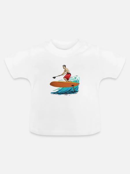 foiling - Baby Bio-T-Shirt mit Rundhals - Weiß
