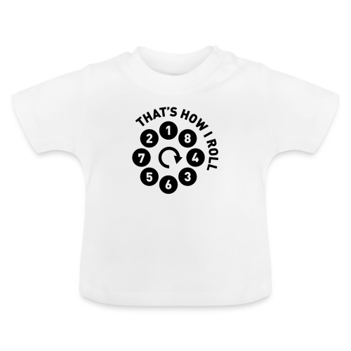 v8firingroll01b - Økologisk baby-T-skjorte med rund hals