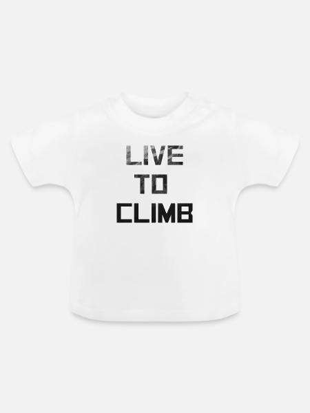 Rock Climbing - Baby Bio-T-Shirt mit Rundhals - Weiß