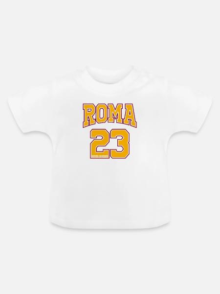 23 (dreiundzwanzig) ROM - Baby Bio-T-Shirt mit Rundhals - Weiß