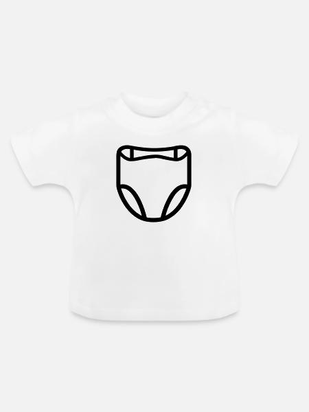 Schicht - Baby Bio-T-Shirt mit Rundhals - Weiß
