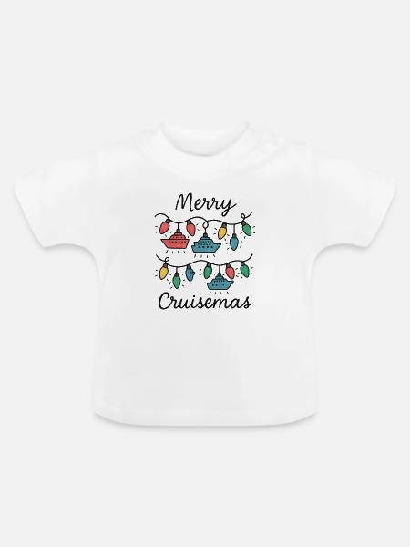 Merry Cruisemas Weihnachten Kreuzfahrt - Baby Bio-T-Shirt mit Rundhals - Weiß