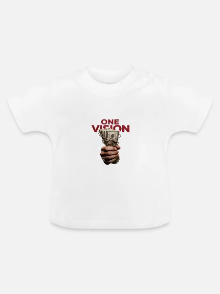 Eine Vision – Erfolgseinstellung - Baby Bio-T-Shirt mit Rundhals - Weiß