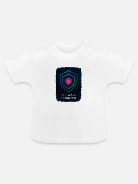 Firewall-Ingenieur – Cybersicherheit - Baby Bio-T-Shirt mit Rundhals - Weiß