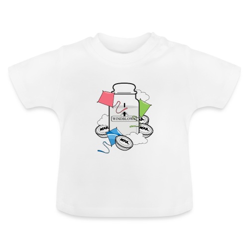WINDBLOWN png - Baby Organic T-Shirt with Round Neck