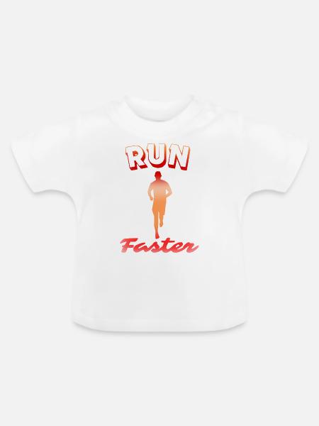 Ausgeführte - Baby Bio-T-Shirt mit Rundhals - Weiß