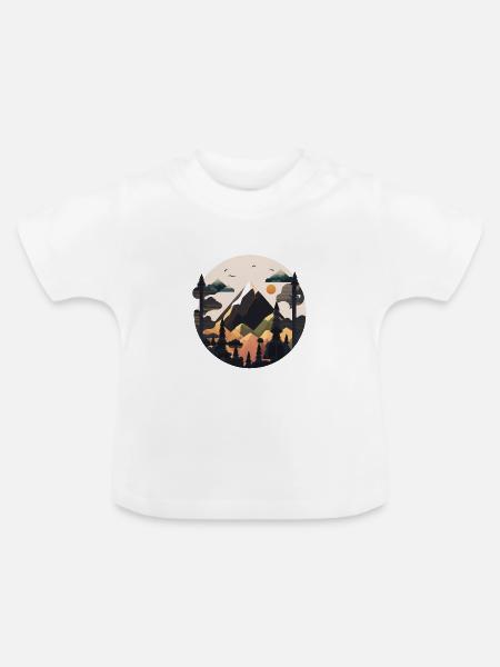 SURREAL - Baby Bio-T-Shirt mit Rundhals - Weiß