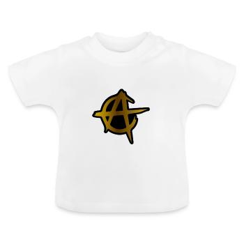 Symbol des Anarcho-Kapitalismus - Baby Bio-T-Shirt mit Rundhals - Weiß - Vorne