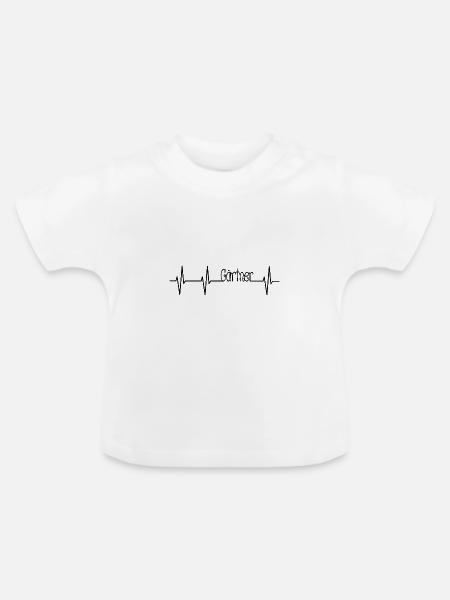 Garten - Baby Bio-T-Shirt mit Rundhals - Weiß