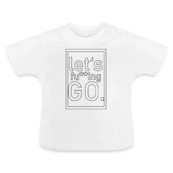 training - Baby biologisch T-shirt met ronde hals - wit - Voor