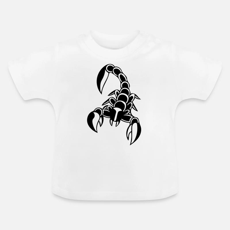 Scorpion - T-shirt bio col rond Bébé - blanc