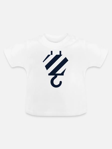 Haken - Baby Bio-T-Shirt mit Rundhals - Weiß