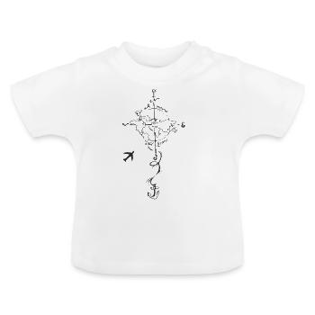 Träume - Baby Bio-T-Shirt mit Rundhals - Weiß - Vorne
