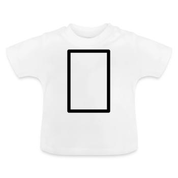 Mahjong White Dragon - Baby Bio-T-Shirt mit Rundhals - Weiß - Vorne