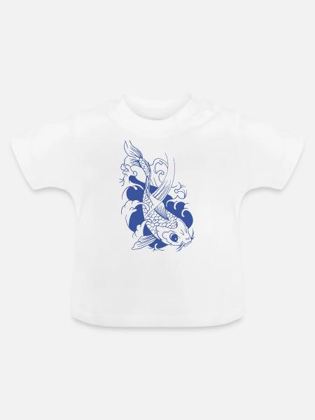 koi - Baby Bio-T-Shirt mit Rundhals - Weiß
