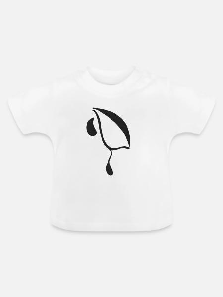 Ein weiterer Eyelagrimas - Baby Bio-T-Shirt mit Rundhals - Weiß