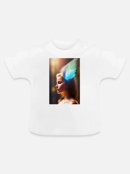 Macht - Baby Bio-T-Shirt mit Rundhals - Weiß