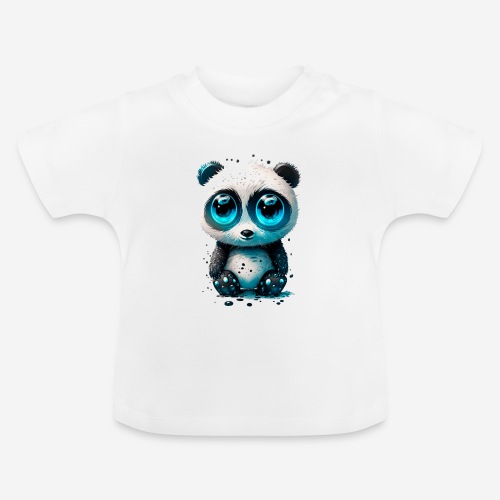 sweet panda bear - Baby Bio-T-Shirt mit Rundhals