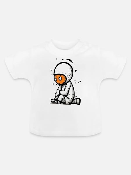 Mako mürrische Straßenkunst - Baby Bio-T-Shirt mit Rundhals - Weiß