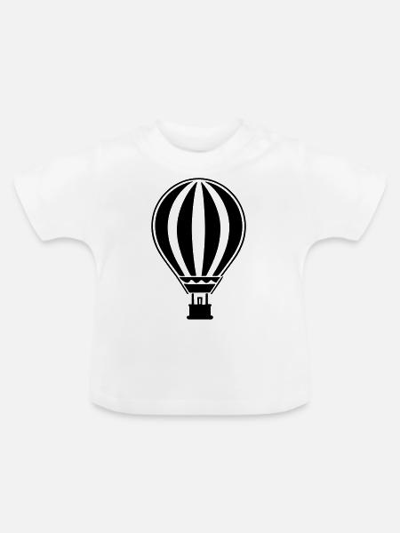 Luftballon - Baby Bio-T-Shirt mit Rundhals - Weiß