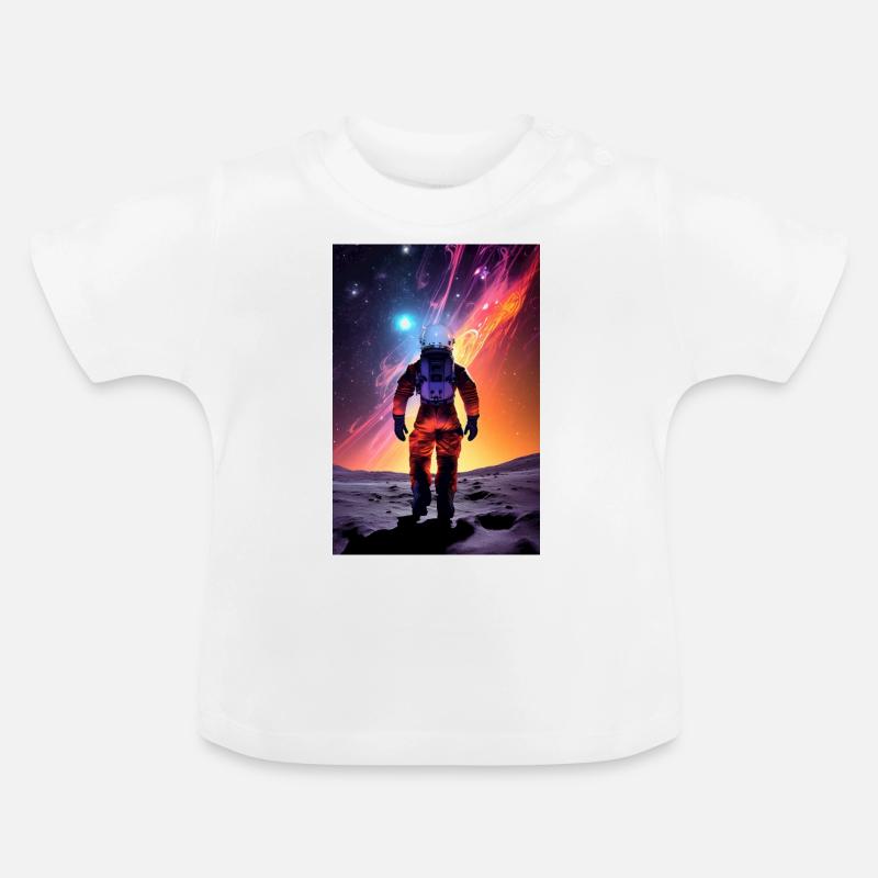Rêve d’astronaute - T-shirt bio col rond Bébé - blanc