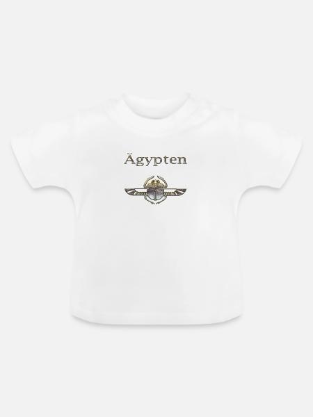 Ägypten 70 - Baby Bio-T-Shirt mit Rundhals - Weiß