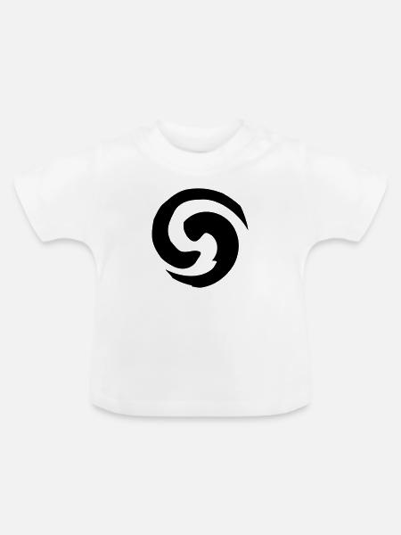 Klein Wirbel - Baby Bio-T-Shirt mit Rundhals - Weiß