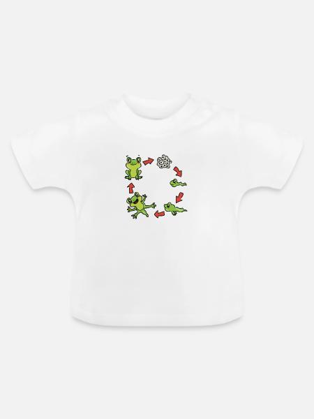 Wissenschaft Biologie Frosch - Baby Bio-T-Shirt mit Rundhals - Weiß