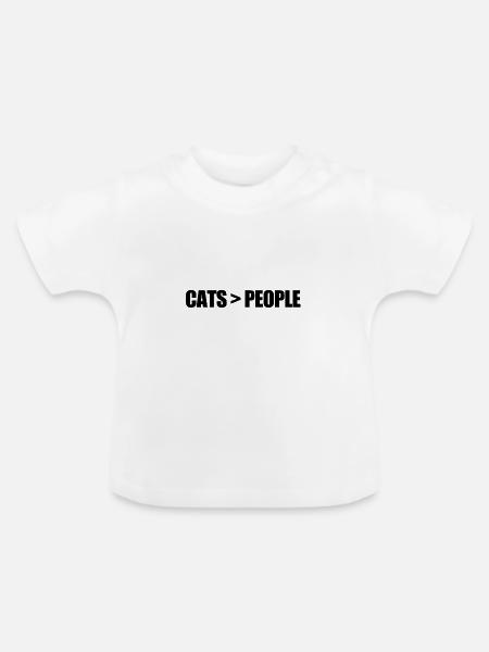 Cat - Baby Bio-T-Shirt mit Rundhals - Weiß