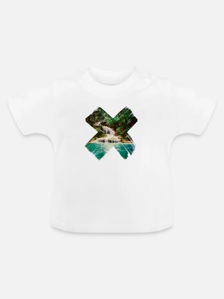 Tropen X - Baby Bio-T-Shirt mit Rundhals - Weiß