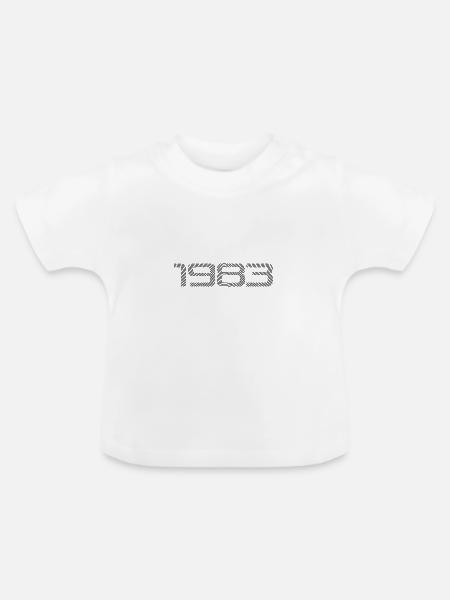 1983 Geboren - Baby Bio-T-Shirt mit Rundhals - Weiß