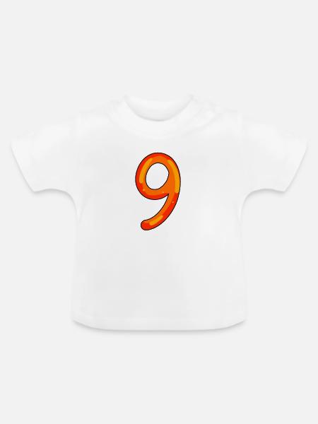 9 - Baby Bio-T-Shirt mit Rundhals - Weiß