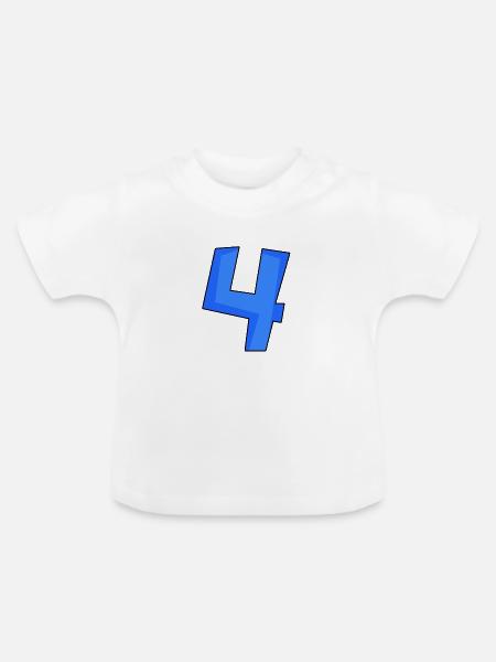 4 - Baby Bio-T-Shirt mit Rundhals - Weiß