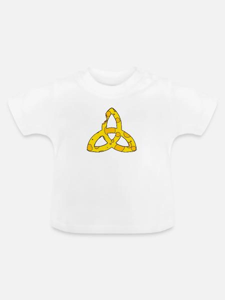 Keltisches Symbol Triqueta Endlos Geschenk - Baby Bio-T-Shirt mit Rundhals - Weiß