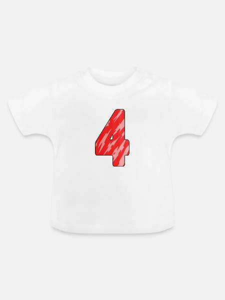 4 - Baby Bio-T-Shirt mit Rundhals - Weiß