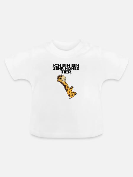 Teamleiter Giraffe Trainer Leitung Chef - Baby Bio-T-Shirt mit Rundhals - Weiß