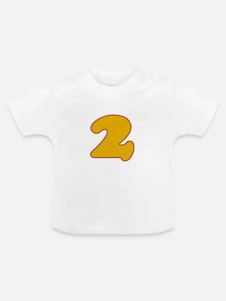 2 - Baby Bio-T-Shirt mit Rundhals - Weiß