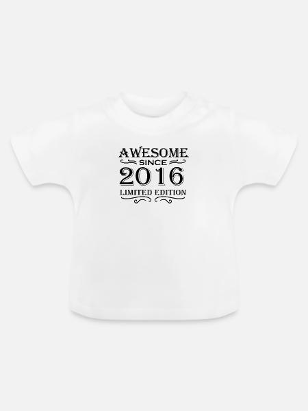 2016 - Baby Bio-T-Shirt mit Rundhals - Weiß