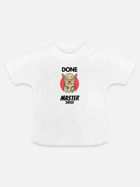 Master 2023 - Baby Bio-T-Shirt mit Rundhals - Weiß