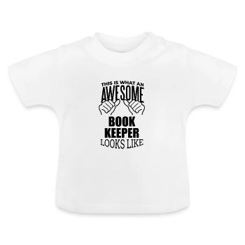 Buchhalter - Baby Bio-T-Shirt mit Rundhals - Weiß - Vorne