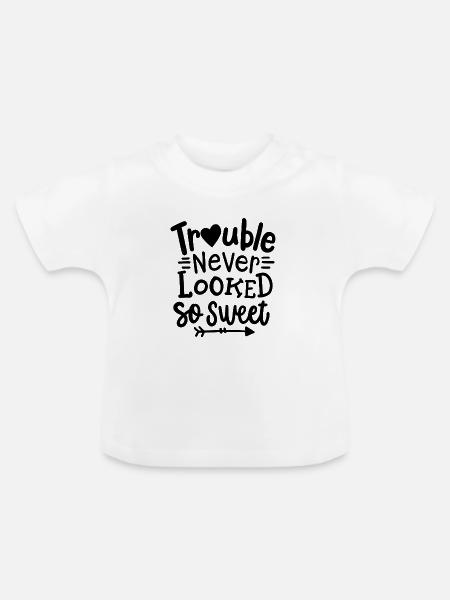 Kinder Humor Kleinkind - Baby Bio-T-Shirt mit Rundhals - Weiß