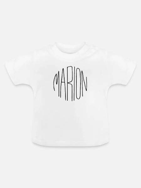 Marion - Baby Bio-T-Shirt mit Rundhals - Weiß
